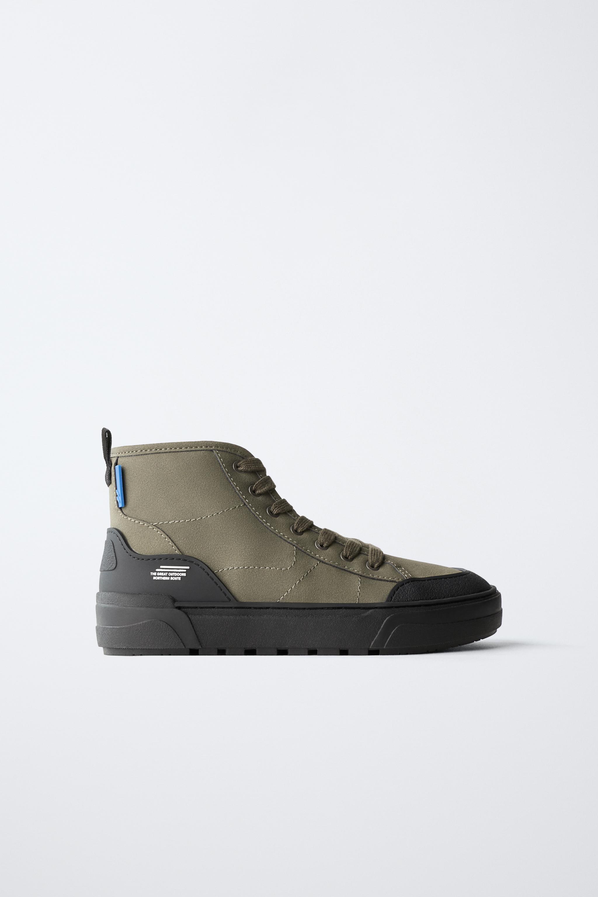 TECHNICAL HIGH-TOP SNEAKERS